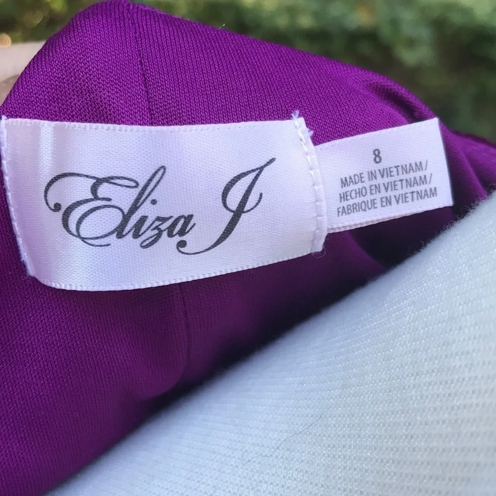 Eliza J SZ 8, dark majenta velvet dress . - Picture 5 of 8